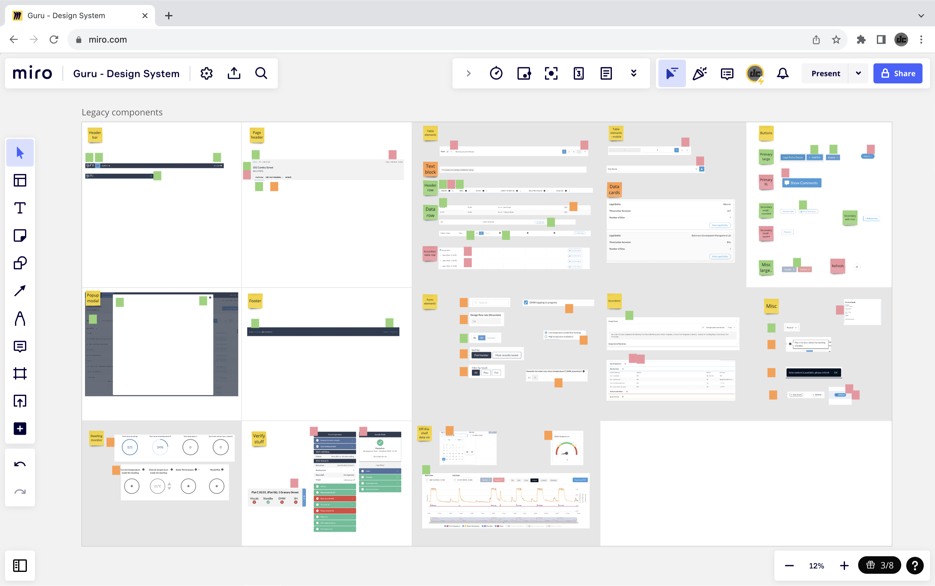 Legacy product components